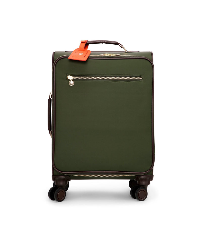 Zoe carry-on suitcase with leather tag - Nomad CPH
